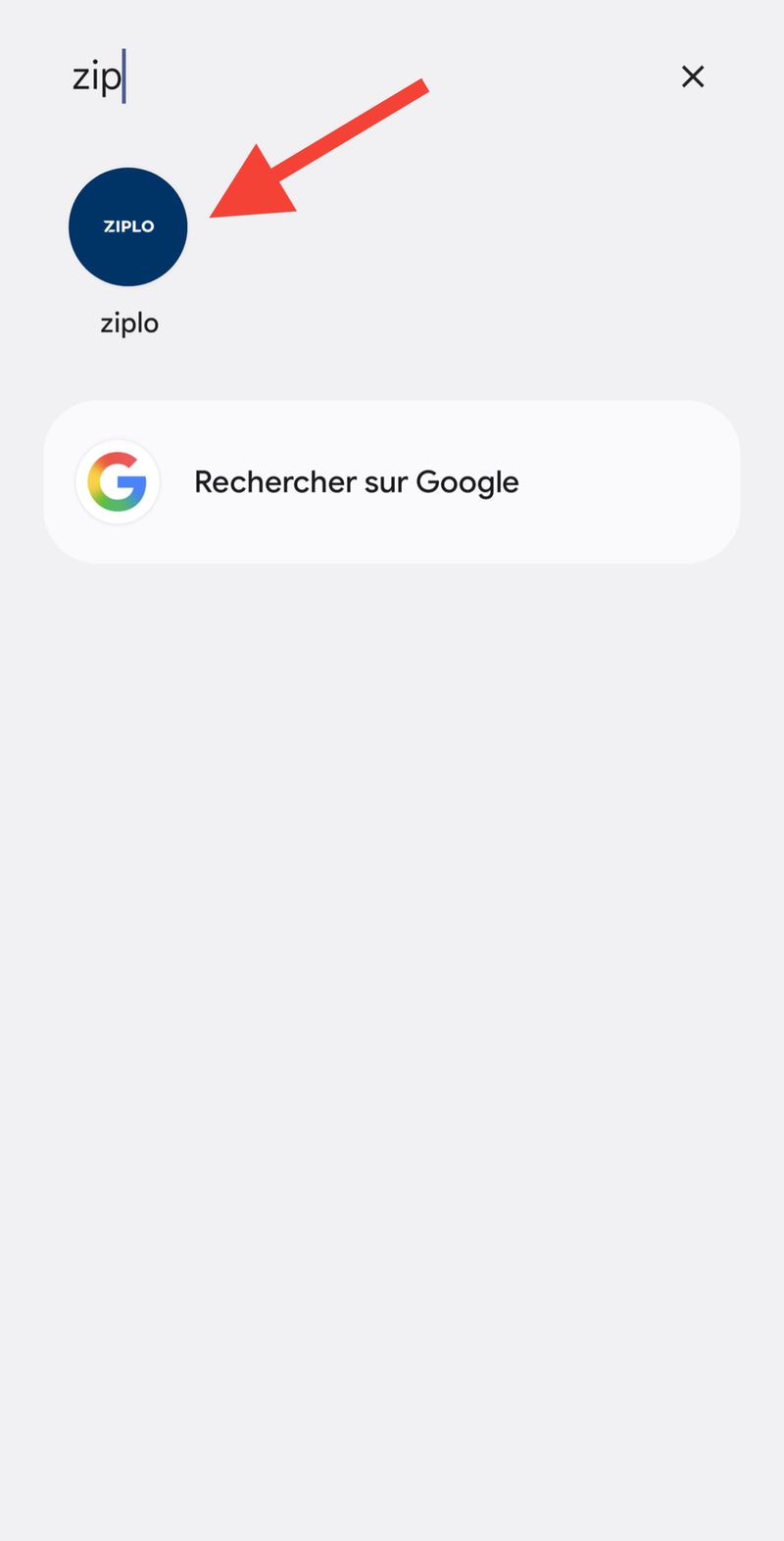 Étape 4 — Ouvrir ZIPLO